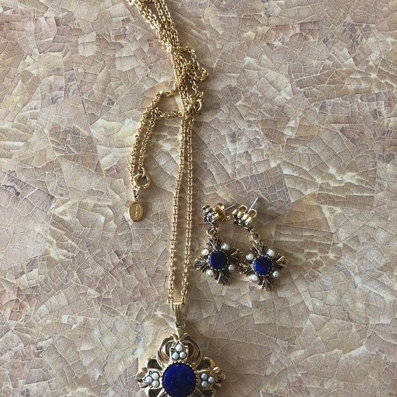 AVON Jewelry - Vintage AVON Necklace and Earrings Viennese Collection